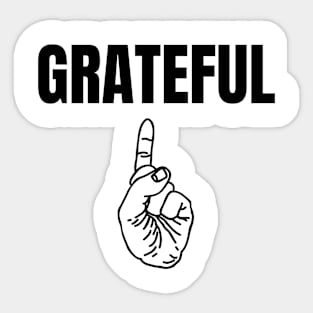 Grateful T Sticker